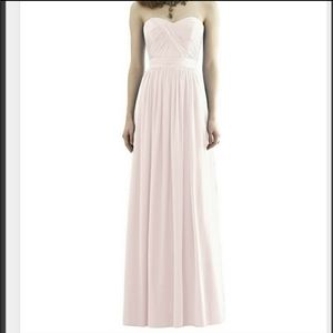 Dessy 2942 Blush Bridesmaid dress
